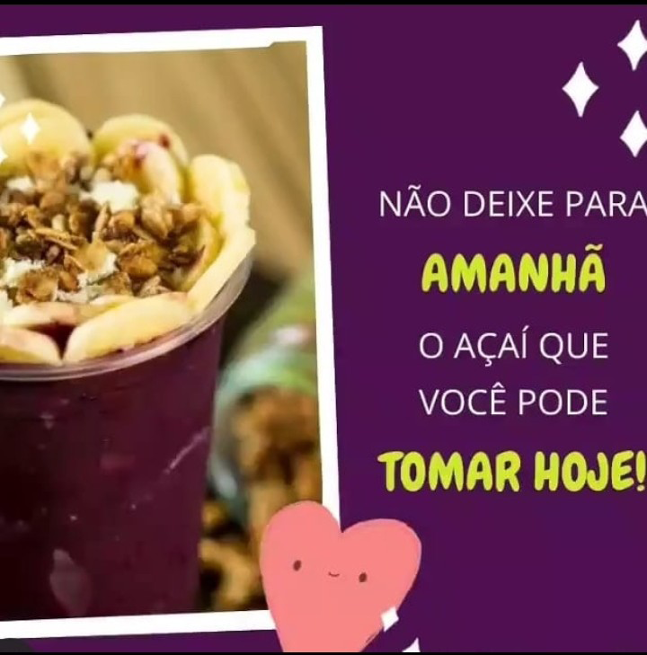 Açai com mensagem